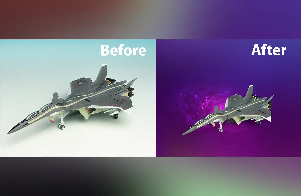 Before After how to create an alpha channel in photoshop