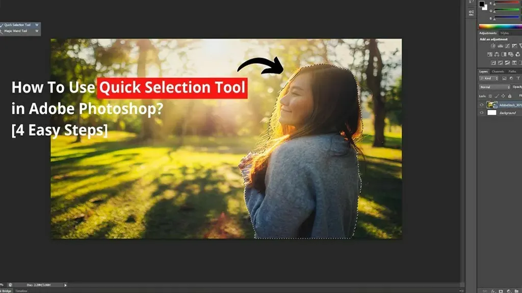 Quick Selection Tool In Photoshop CS6
