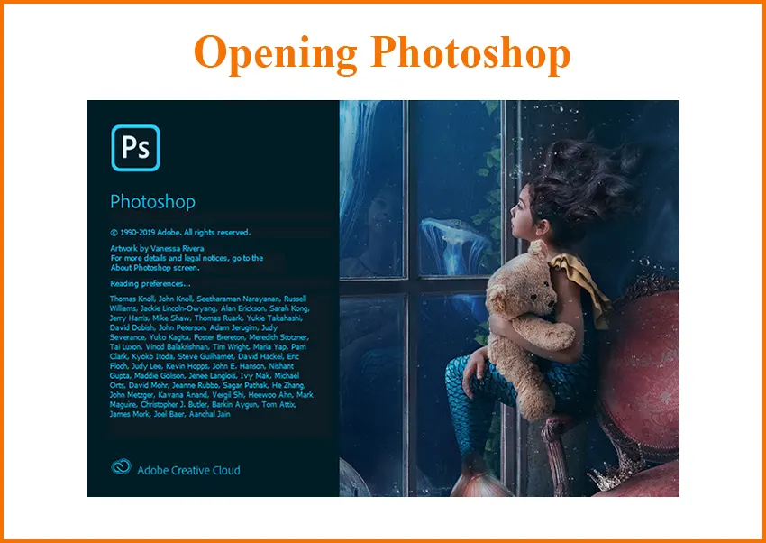 Open photoshop