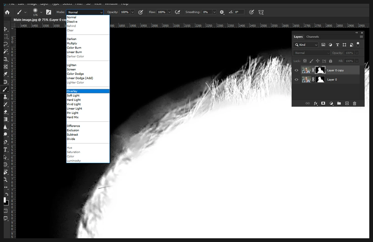 how to add hair in photoshop