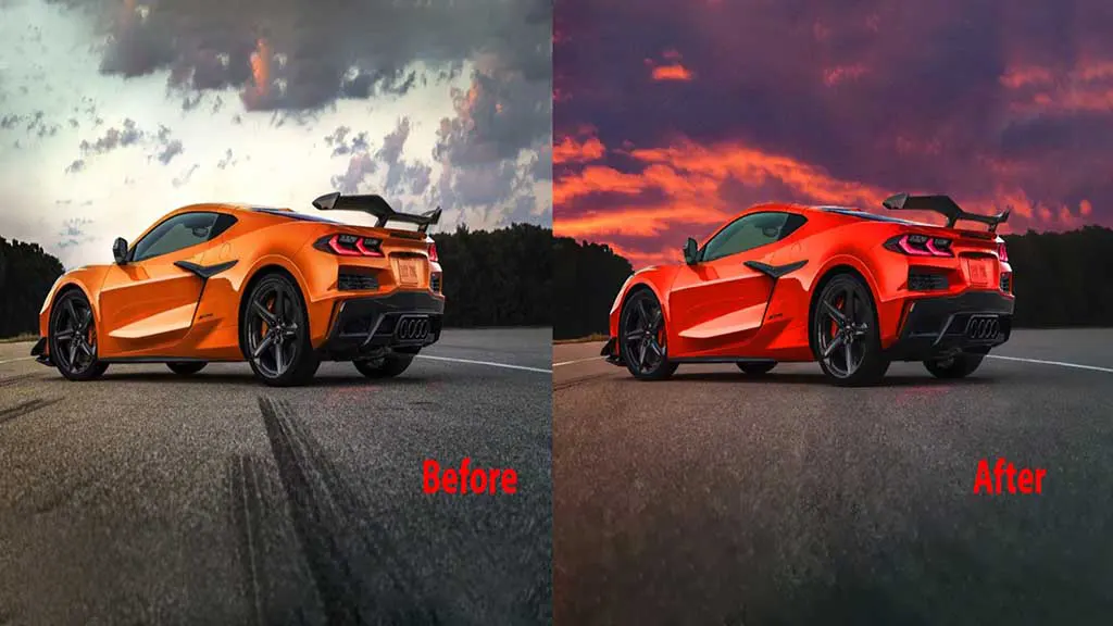 How to Edit a Car Photo Before After