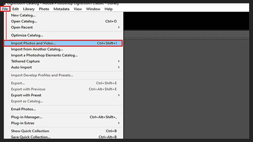 Step 2: Import Your Photos into Lightroom