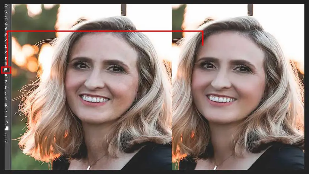 Editing senior photos Step 3