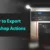 How to Export Photoshop Actions