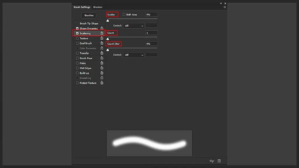 Step 4: Select Scattering