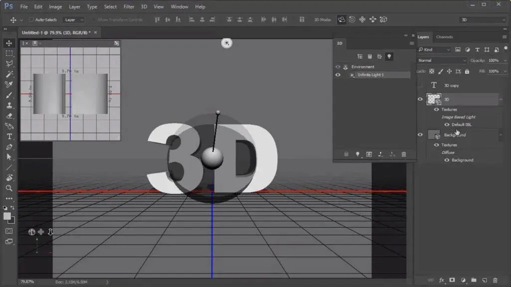 When working in 3D mode, users can