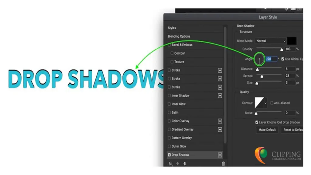 The Don’t of Drop Shadow Effect Photoshop