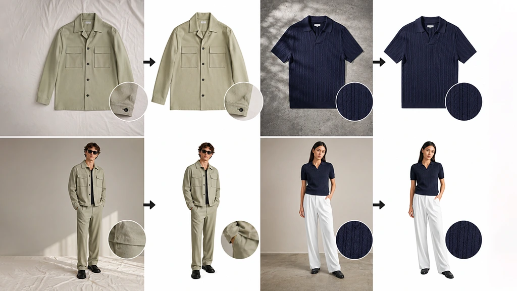 Clipping Masks on Flat shots and Lookbook Shots for Bregt Rogiers